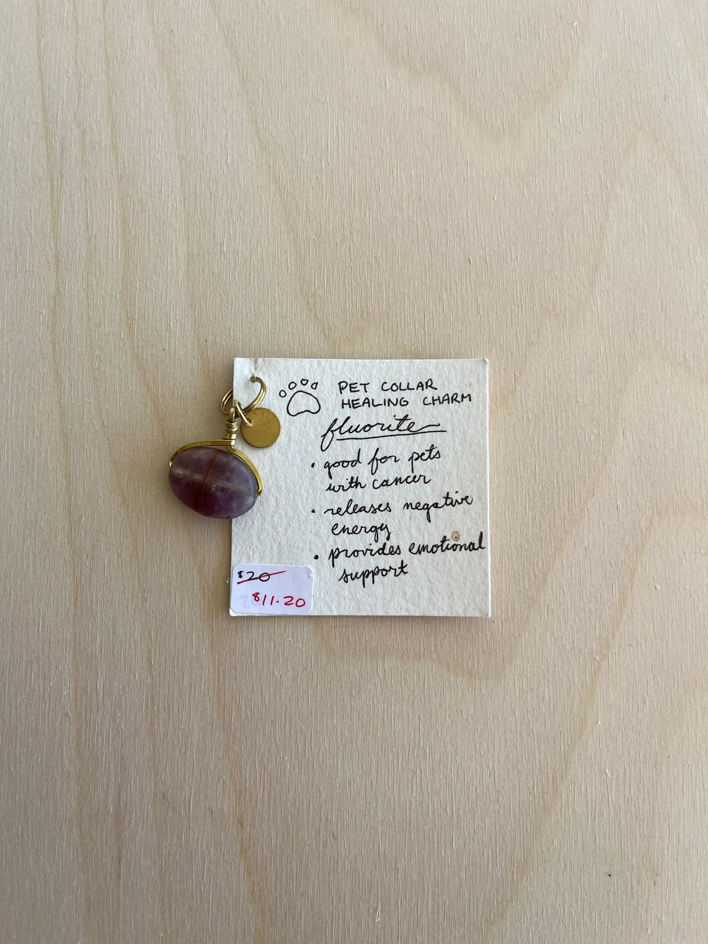 PET COLLAR HEALING CHARM