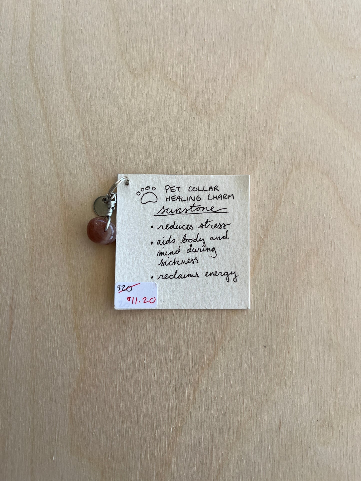 PET COLLAR HEALING CHARM