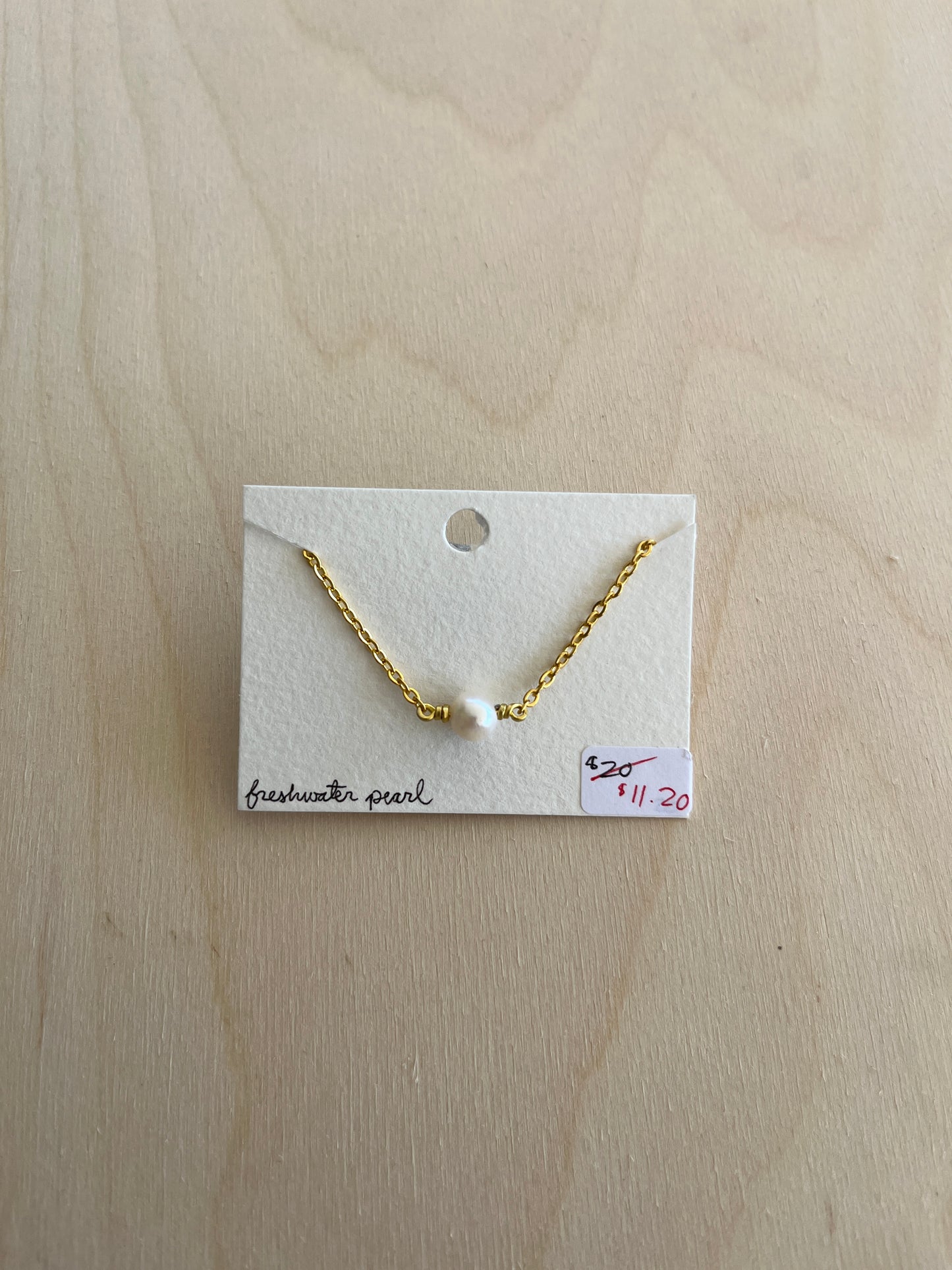 Freshwater Pearl Chain Bracelet - Gold