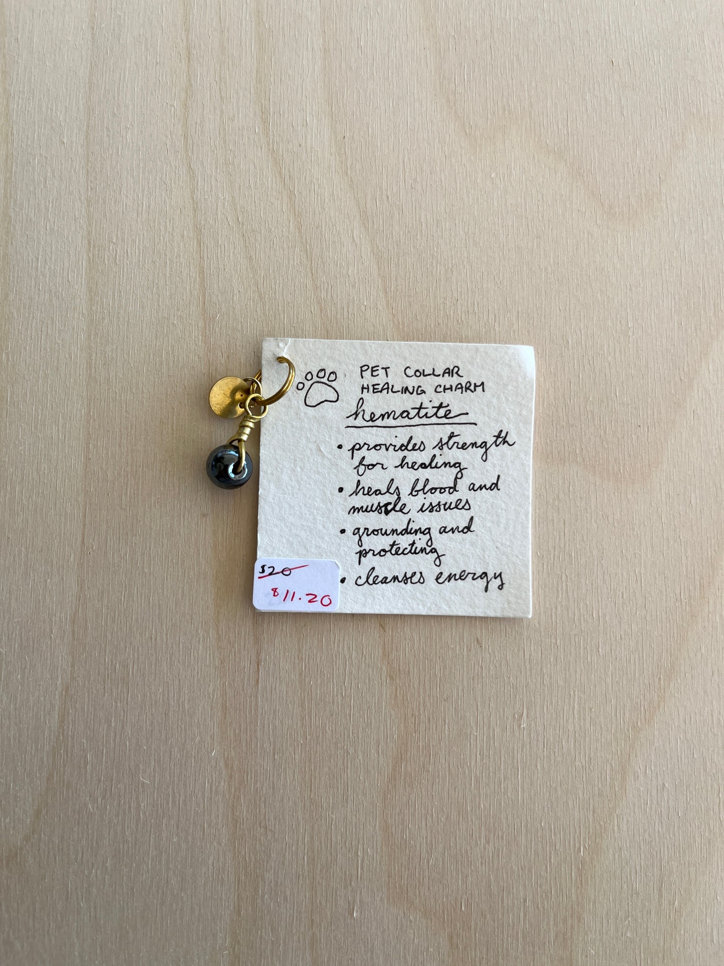 PET COLLAR HEALING CHARM