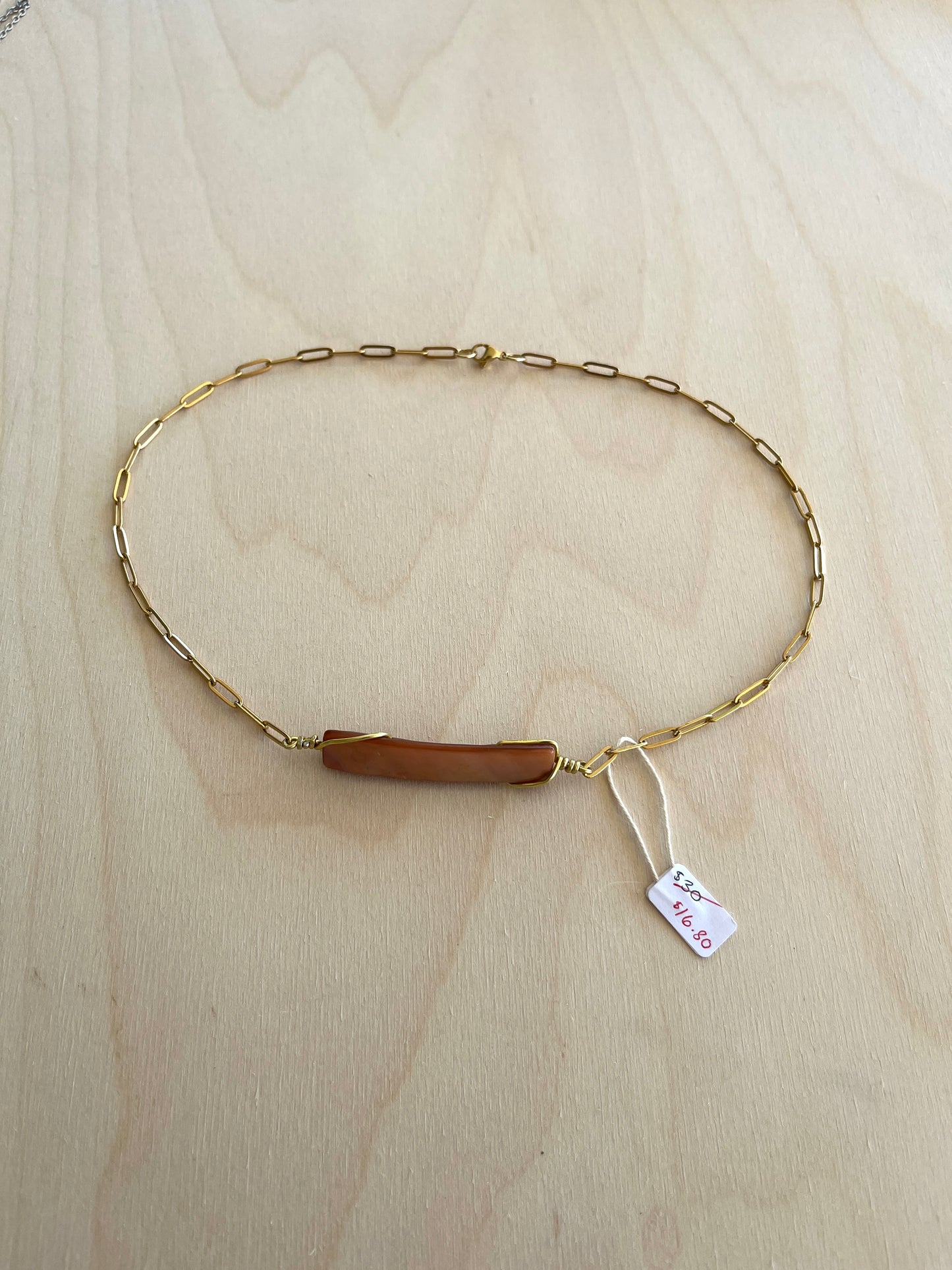 ABALONE BAR NECKLACE