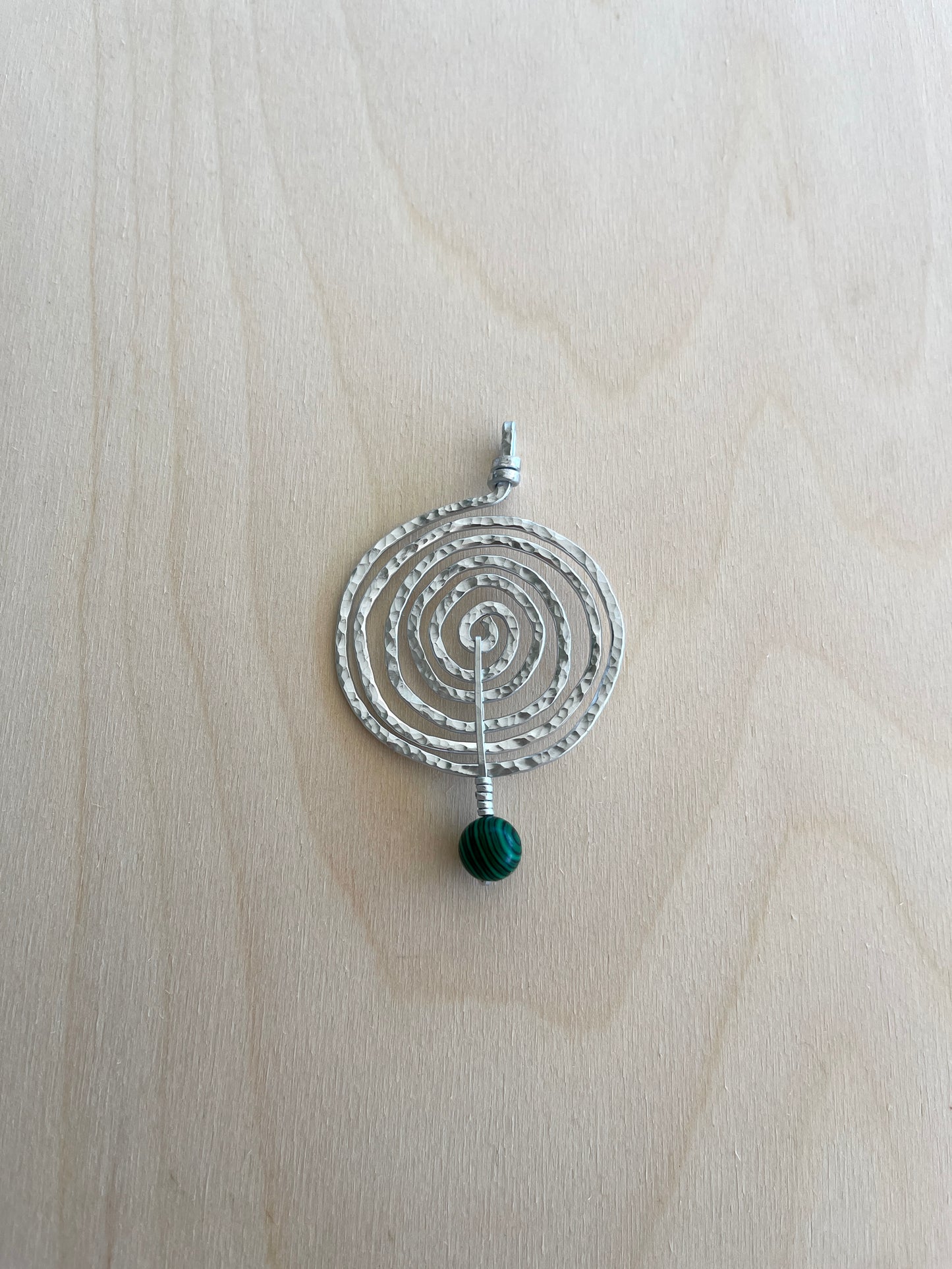 MALACHITE SPIRAL NECKLACE