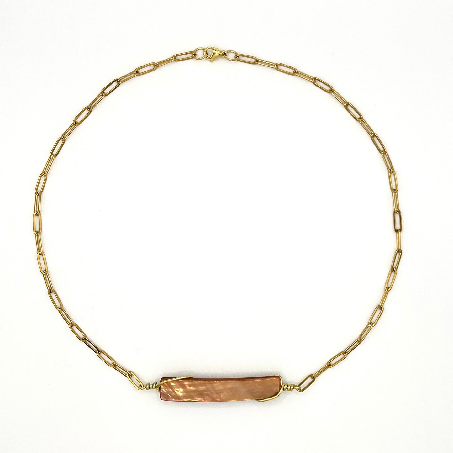 ABALONE BAR NECKLACE