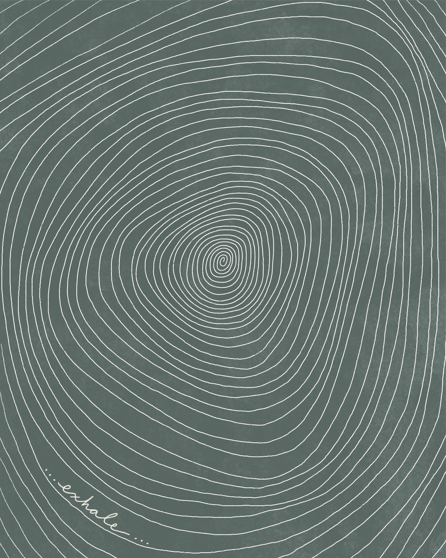 Exhale Spiral Art Print