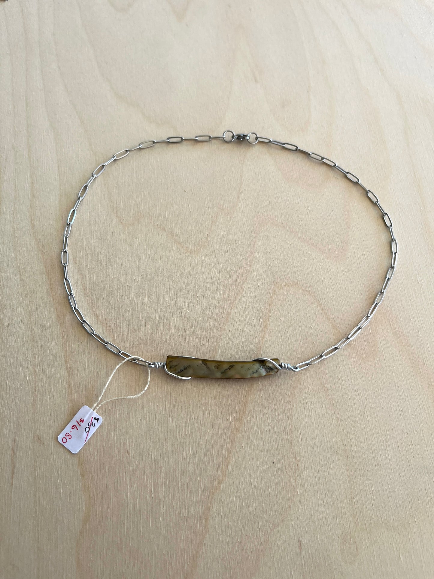 ABALONE BAR NECKLACE