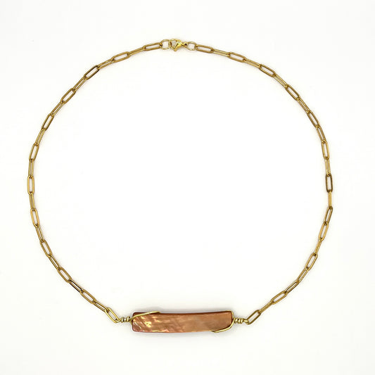 ABALONE BAR NECKLACE