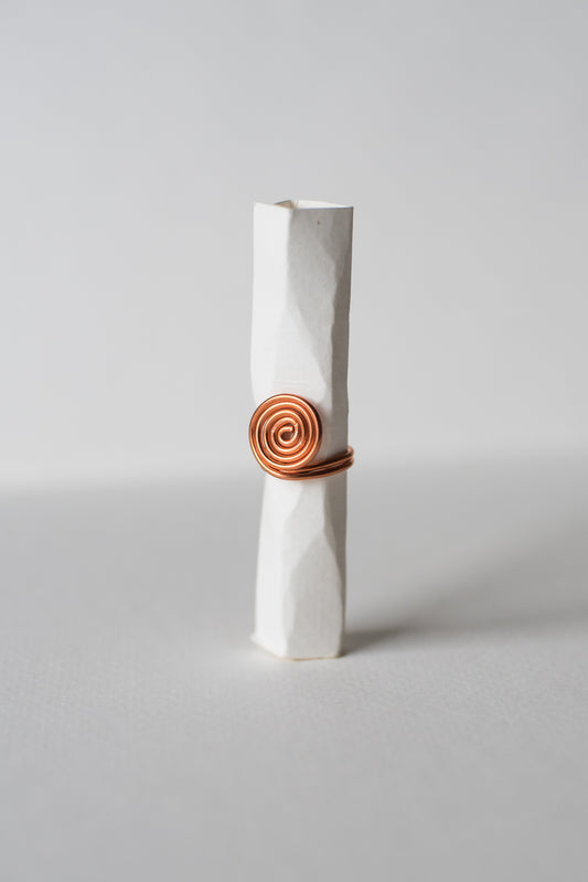 SACRED CUBIT SPIRAL RING