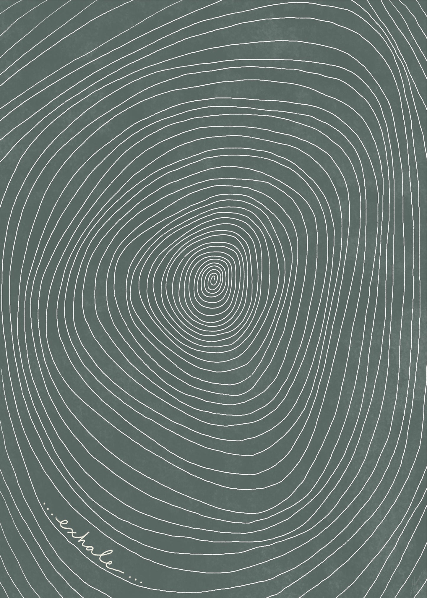 Exhale Spiral Art Print