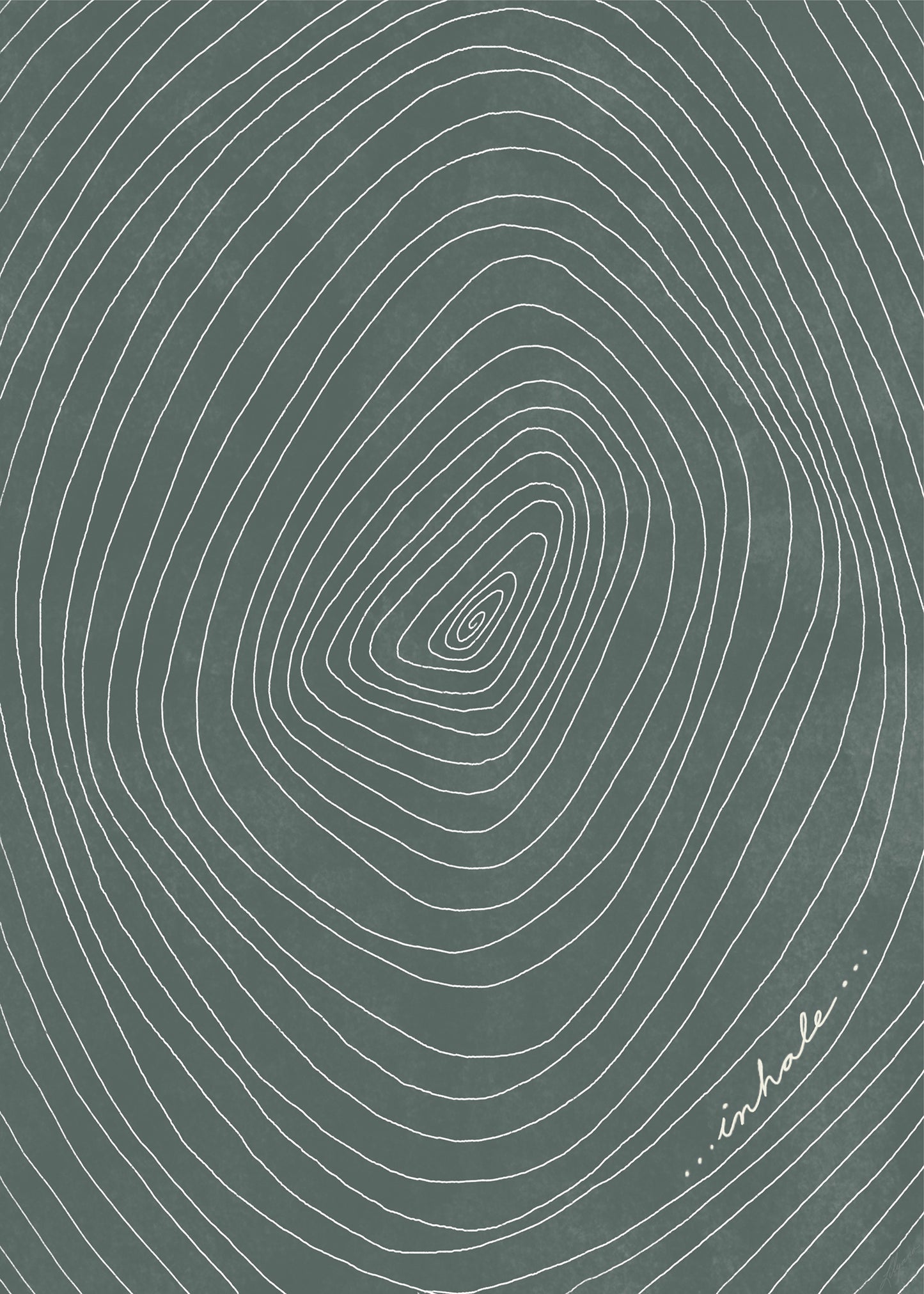 Inhale Spiral Art Print